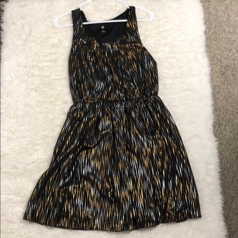 Silver & Gold glitzy party/cocktail dress